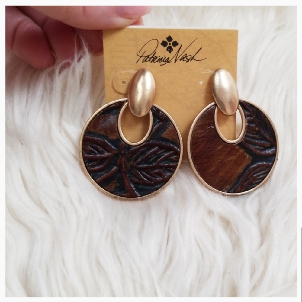 SOLD LAST ONE Patricia nash barkleaves earrings… - Picture 6 of 6
